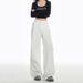 White High-waisted Straight-leg Jeans For Women, 2025 Autumn New Women's Fashion, Loose-fitting Slimming Narrow Wide-leg_mkmklike.com