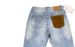 Men's Retro Cyan Blue Patchwork Denim Jeans – 13oz Heavyweight, Cleanfit Streetwear Style, Commuter-Friendly_mkmklike.com
