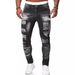 Men's Clothing Slim Fit Ripped Distressed Stretch Jeans Casual Versatile Handsome New Trend_mkmklike.com