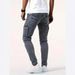 Men's Stretch Denim Cargo Pants – Utility Style With Comfort & Extra Pockets (Greyish, Sizes 30-38)_mkmklike.com