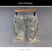 High End Men's Denim Shorts Loose Large Size Straight Hole Casual Summer Clothing_mkmklike.com