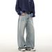 Men's & Women's Casual Washed Straight-Leg Jeans - Vintage Style, Lightweight Summer Denim Pants For Everyday Wear_mkmklike.com