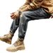 Men's Clothing Workwear Jeans For Men Washed Heavy Loose Straight Ami Khaki Trendy Brand Casual Long Handsome Pants_mkmklike.com