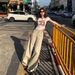 YC&American Retro Loose-fitting Low-waist Flared Pants With Drape Effect, Floor-length Wide-leg Pants, Versatile_mkmklike.com