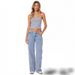 Women's High-Waisted Flared Jeans - Russian Fashion Stretch Denim Pants With Extra Long Length (XS-6XL, 5 Colors)_mkmklike.com