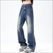 Men's Clothing Men's Spring/Summer Style Trendy Casual Jeans Slightly Flared Versatile Flattering Trousers For Men_mkmklike.com