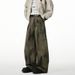 BOY Patchwork Dirty Dye Scimitar Jeans Unisex Straight Loose Wide Leg Design Sense Casual Cool Versatile Cargo Pants_mkmklike.com