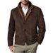 's New Spring And Autumn Cross-border Men's American Retro Michigan Work Jacket With A Turn-down Collar, Casual_mkmklike.com