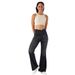 Women's High Waisted Flared Jeans Retro American Style High Elasticity Slimming Washed Trousers_mkmklike.com