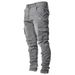 Men's Clothing Hot Selling Denim Jeans Casual Trendy Men's Elastic Multi Bag Leggings Slimming Denim Work Clothes_mkmklike.com