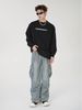 Men's Clothing Street Style Splashed Workwear Jeans Pockets Hip Hop Distressed Wide Leg Trousers_mkmklike.com