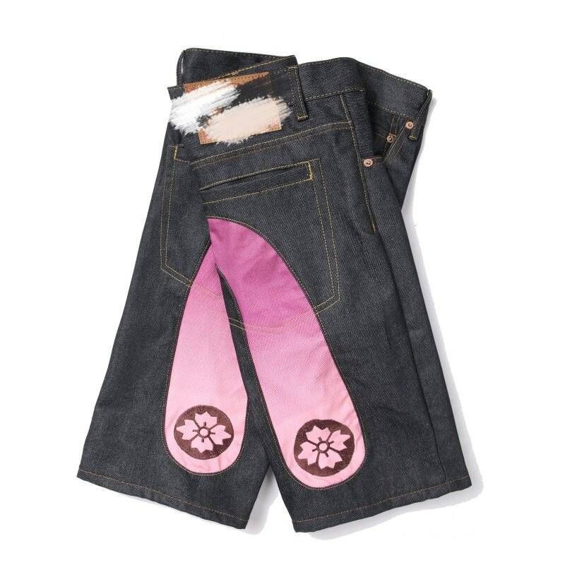 Wholesale Trendy Brand Kapok Foam Printed American Cotton Men's And Women's Short Pants_mkmklike.com