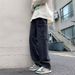 Men's Clothing Trendy Workwear Multi Pocket Jeans High Street American Retro Casual Slim Fit Trousers_mkmklike.com