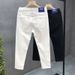 Men's Clothing Fashion Jeans Slim Fit Men's Slim Fit Straight Leg Jeans – Classic Stretch Denim Pants For Casual & Smart Looks (Black, White)_mkmklike.com