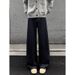 American High Street Autumn Winter Retro Casual Denim Raw Cowhide Scimitar Jeans Unisex Loose Plus Size Straight Long_mkmklike.com