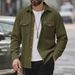 Cross-Border European And American New Stand Collar Button Cardigan Long Sleeve Casual Fashion Solid Color Versatile_mkmklike.com