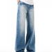 Men's Clothing Light Blue Washed Jeans Men's Cleanfit Design Wide Leg Straight Loose Long Pants_mkmklike.com