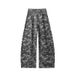 American Camouflage Jeans Men's Autumn High Street Trendy Brand Large Size Loose Wide Leg Mopping Trousers Scimitar Pants Men's_mkmklike.com