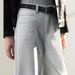 Clair Factory Direct New Winter Flocked Beige Jeans Elastic Waist Design Small Size Casual Scythe Pants Trendy_mkmklike.com