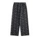 Full Print Dark Floral Casual Straight Long Pants Unisex Street Fashion Design Sense Niche Loose Jeans_mkmklike.com
