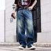 Men's Style Straight Leg Jeans Loose Fit Wide Leg Trendy Casual Trousers For Spring Autumn_mkmklike.com