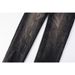 Unisex Tapered Jeans, Charcoal Mud Vertical Fade & Whisker, Cleanfit Dark Streetwear, Breathable All-Season_mkmklike.com
