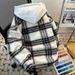 American Style Two-Piece Plaid For Men, Autumn And Winter New National Trend Thickened Warm Retro Woolen Hooded_mkmklike.com