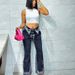 Women’s High-Waisted Distressed Jeans – Vintage Tie-Dye Wash, Relaxed Straight Fit, Streetwear Essential (S-XL)_mkmklike.com