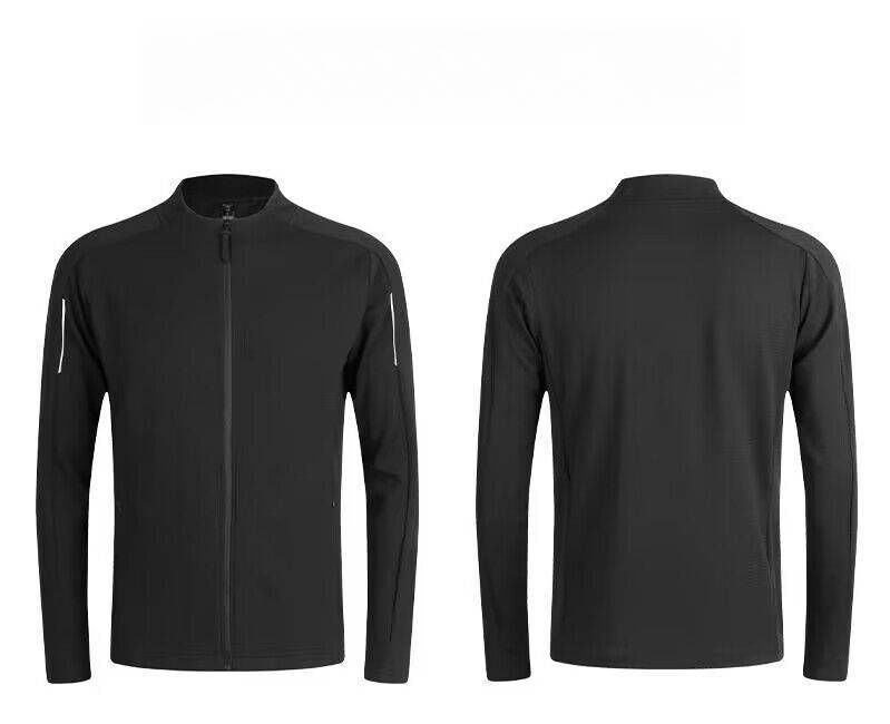 Men's Clothing Sports Jacket Leisure Running Round Neck Zipper Cardigan Sweater Quick-Drying Fitness Breathable_mkmklike.com