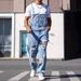 Men's Denim Overalls European And American Style Trendy High Street Ripped Jumpsuit_mkmklike.com
