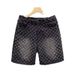 Men's Quick-Dry Ice Silk Shorts - Summer Casual Sports Shorts With Stylish Print, Beach Shorts For Men (Blue/Black, S-3xl)_mkmklike.com