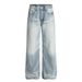 Heavy-duty Washed Gradient Jeans For Men High Street Punk Distressed Frayed Water Ripple Loose Straight Long Pants_mkmklike.com