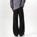 Washed Gray Straight-Leg Cargo Jeans For Men Spring American Retro Distressed Wide-Leg Paratrooper Loose Casual Pants_mkmklike.com
