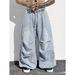 Unisex Oversized Denim Pants – High Street Distressed Jeans For Streetwear Looks (S-3xl) Effortless Styling_mkmklike.com