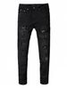 Men's Trendy Long Pants 2025 Spring/Summer Casual Simple Fashion mid Waist Zipper Black D2 Jeans Standard Thickness Slight Stretch_mkmklike.com
