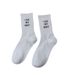 Unisex Casual Sports Letter Cotton Crew Socks A Pair_mkmklike.com