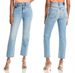 High-Waisted Slim Straight Cropped Jeans For Women - Stretch Light Blue Denim Pants, Casual & Streetwear Essential_mkmklike.com