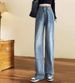 Retro Wide-Leg Jeans For Women – High Waist Non-Stretch Drape Pants (Black/White/Blue, S-5XL)_mkmklike.com