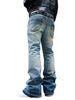 Military Camo Flare Jeans For Men – Vintage Streetwear, Baggy Silhouette & 90s Y2K Aesthetic (S-3XL, Mid-Rise, Distressed Detailing)_mkmklike.com