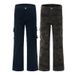 Men's Slim Fit Stretch Flare Jeans American Style Multi Pocket Patchwork Cargo Pants Trendy Vibe Denim_mkmklike.com