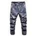 Men's Clothing Personalized Jeans Streetwear Distressed Denim Pants - Summer Vintage Wash, Multi-Pocket Cargo Style, Hip-Hop Inspired For Men (S-3XL)_mkmklike.com