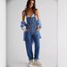 Women's Casual Washed Loose Denim Overalls Style Long Pants_mkmklike.com