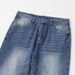 New Spring Summer Washed Vintage Indigo Commuter Casual Slim Straight Jeans For Men_mkmklike.com