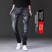 Men's Slim Fit Skinny Jeans Trendy Ripped Stretchy Denim For Spring Autumn Summer New Style Thin Clothing_mkmklike.com