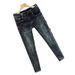 Men's Clothing Men's Slim Fit Cropped Jeans Trendy Brand Washed Ripped Spring Thin For Formal & Casual Casual Pants_mkmklike.com