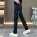 Men's Clothing Designer Men's Jeans New Casual Pants Men's Fashionable And Versatile Straight Embroidered Handsome Men's Pants_mkmklike.com