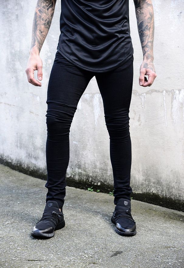 Men's Skinny Jeans - Stretch Denim Pants For Gym & Streetwear (Dark Blue/Light Blue/Black) - S-3XL_mkmklike.com