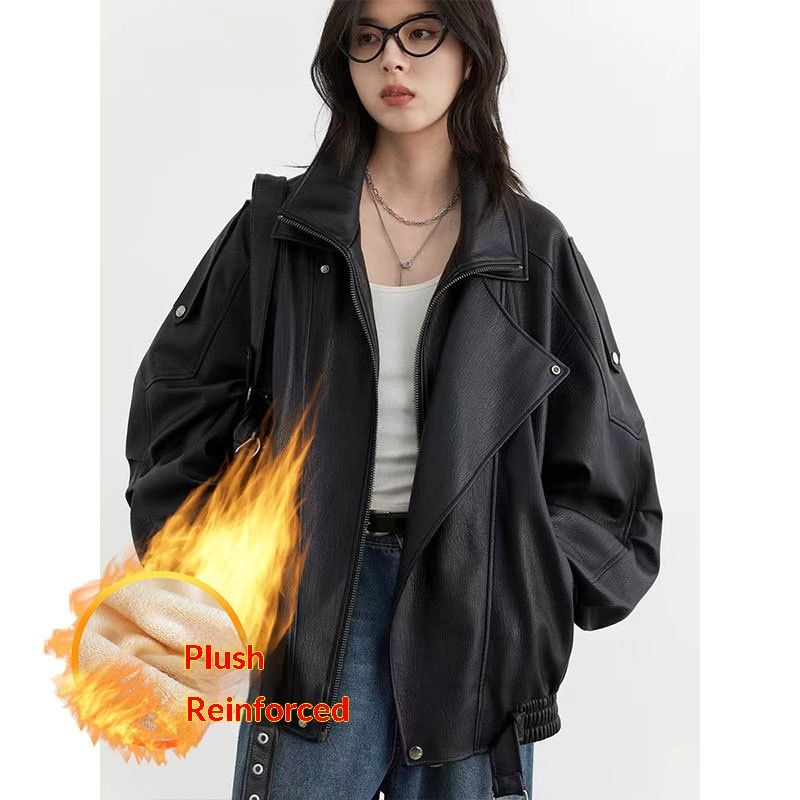 Pulse Pulse High-end Turn-down Collar For Men, European And American Style, Cool Street Fashion, Motorcycle Jacket, Korean PU_mkmklike.com