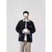 Loom High Street Red Denim Jacket Patchwork Vintage Zipper Plaid Turn-Down Collar Trendy Workwear Hip-Hop Coat American_mkmklike.com