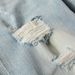 Men's Clothing Retro Jeans Fashion Slim Pants Slim Stretch Youth Vintage Slim Fit Stretch Jeans With Faded Wash & Distressed Details For Urban Style_mkmklike.com